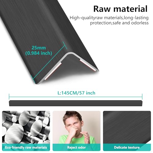 5pcs 57" L*1.42" W Aluminum Self (5 Count)