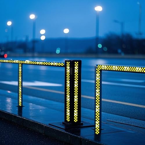 Yellow and Black Reflective Tape 4 inch X 10 feet