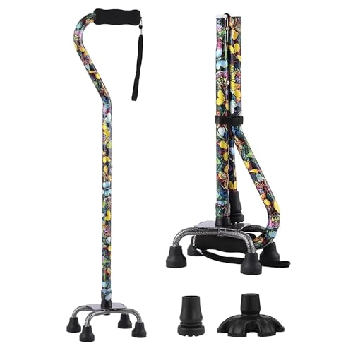 Floral Quad Cane for Women