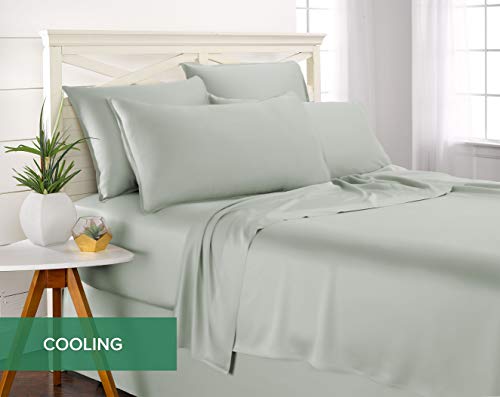 Twin Sheets Genuine 100% Organic Viscose Derived from Bamboo Bed Sheet Set