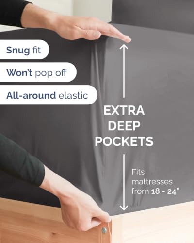 Extra Deep Flex Top Split Head King Sheet Set
