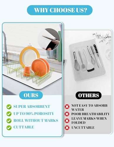 Dish Drying Mat for Kitchen Counter