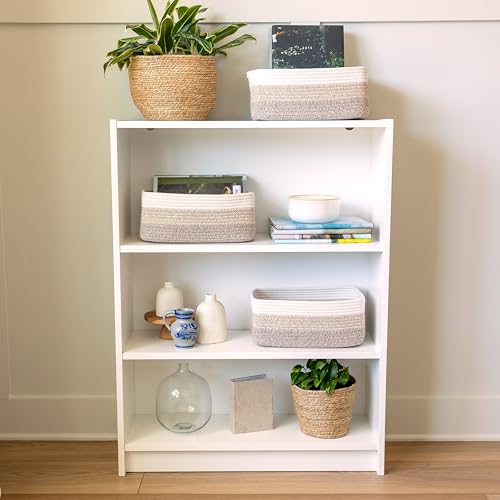 13.5”x8.5”x5.5” Storage Baskets for Shelves 3 Pack (3 Count)