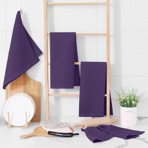 100% Cotton Waffle Weave Kitchen Dish Towels 18 (18 Count)