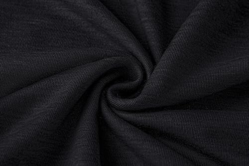 Men Shoulder Surgery Shirt for Rehab Snap Men Chemo Shirts Chemotherapy Clothing Post Arm Broken Recovery Rotator Cuff Adaptive Clothes Black