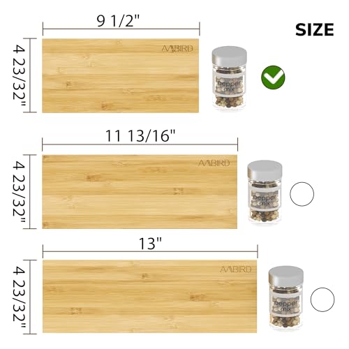Bamboo Spice Drawer Organizer with Non (4 Count)