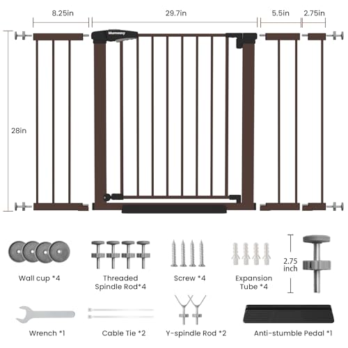 29.7 48" Baby Gate for Stairs