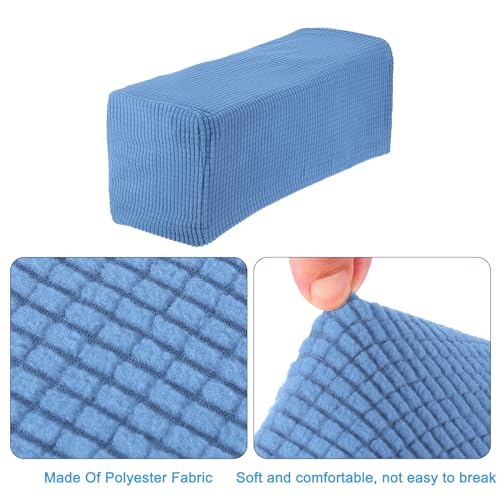 Stretch Armrest Covers Denim Blue 2pcs (2 Count)