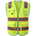 Safety Vest for Men Women Reflective Hi Vis JK901 Yellow L