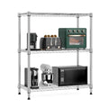 750 lbs 3 Tier Storage Rack Metal Wire Shelving Unit