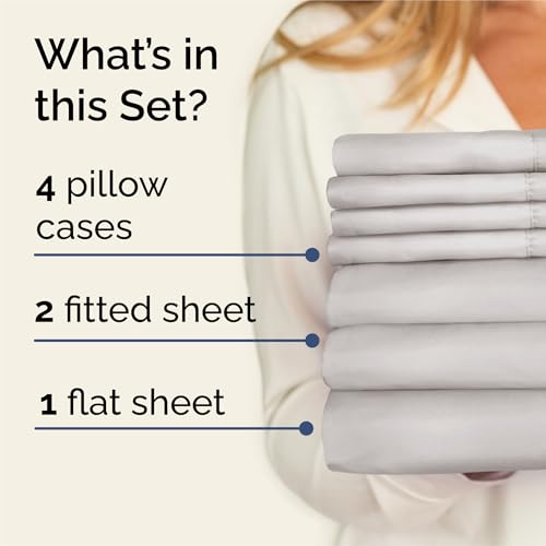 Split King 7 Piece Bed Sheet Set