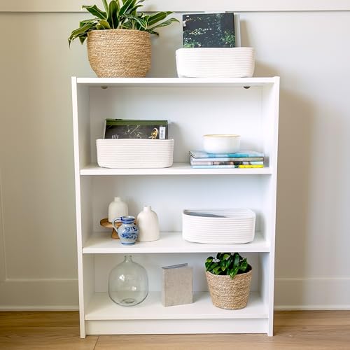 11.8"x8"x4.5” Storage Baskets for Shelves 3 Pack (3 Count)