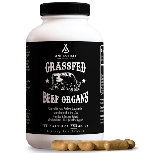 Grass Fed Primal Beef Organ Supplement (180 Count)