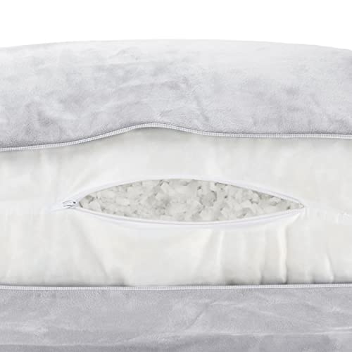Light Grey Original Reading Pillow in Bed Rest Chair