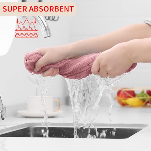 100% Cotton Waffle Weave Kitchen Dish Cloths 12 (12 Count)
