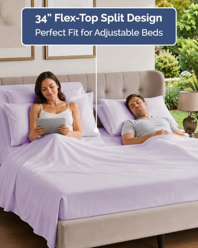 Flex Top Split Head King 6 Piece Sheet Set