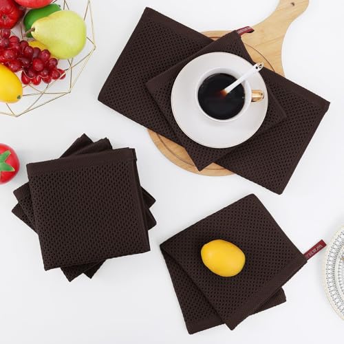 100% Cotton Waffle Weave Kitchen Dish Cloths 24 (24 Count)