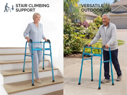 Foldable Stair Climbing Walker for Seniors