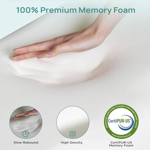 2" Twin XL Memory Foam Mattress Topper
