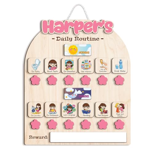 Personalized Wooden Chore Chart for Kids