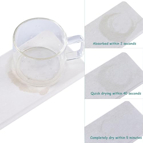 2Pcs Stone Soap Trays Water Absorbing Diatomite Coaster (2 Count)