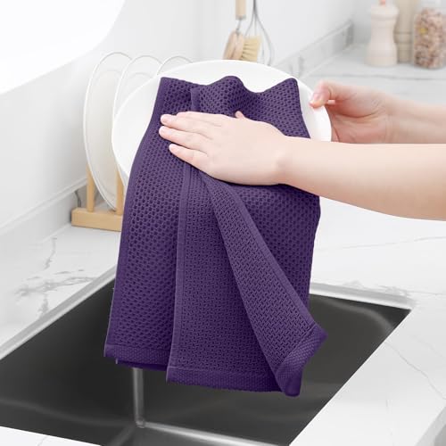 100% Cotton Waffle Weave Kitchen Dish Towels 18 (18 Count)