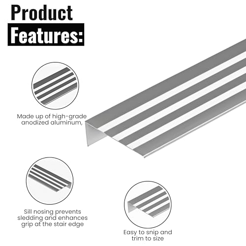 Aluminum Stair Nosing 36" (36 Foot)