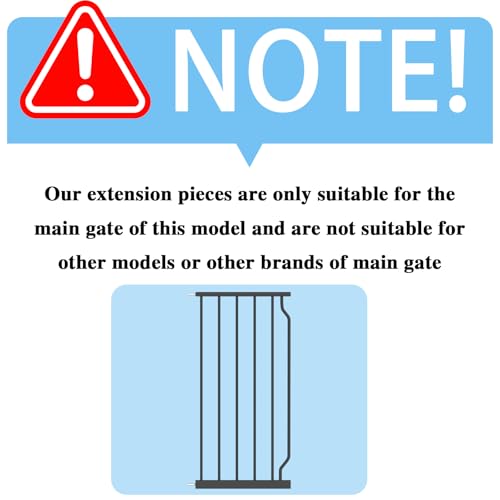 Extra Wide Baby Gate with 14.17in Extensions