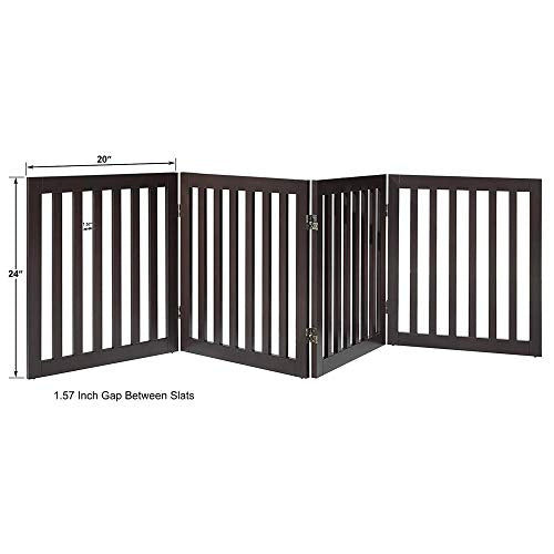 24”H Free Standing Pet Gate for Dog Cat
