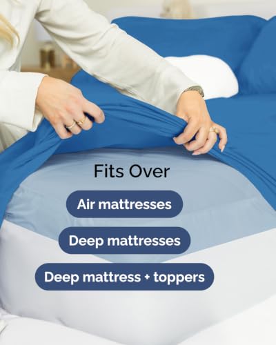 Extra Deep Flex Top Split Head King Sheet Set