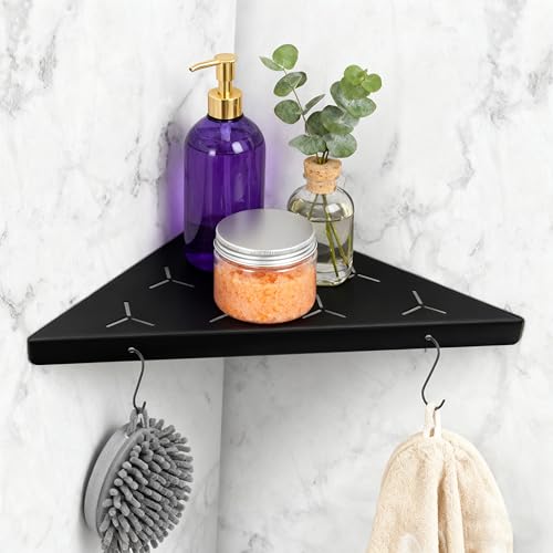 Bathroom Corner Shelf 11" Slot Design Recessed Shower Shelves for Tiled Wall