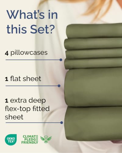 Flex Top Split Head King 6 Piece Sheet Set