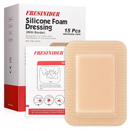 Silicone Foam Dressing 3" x 4" (15 Count)