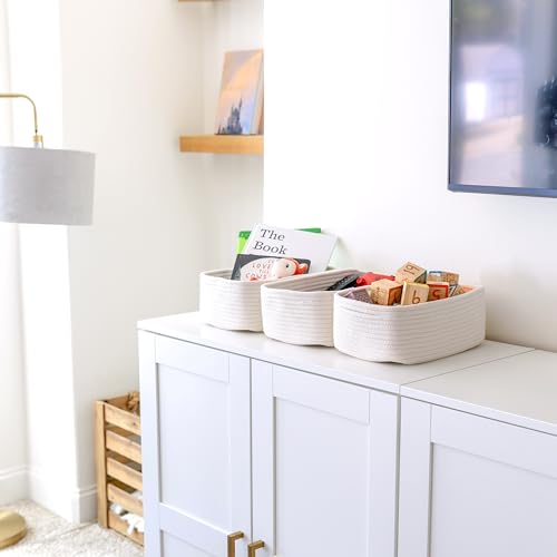 11.8"x8"x4.5” Storage Baskets for Shelves 3 Pack (3 Count)