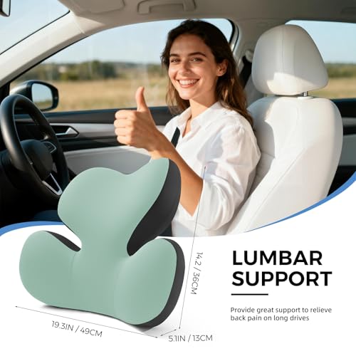 Ergonomic Memory Foam Lumbar Support Pillow for Car