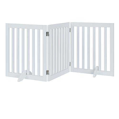24”H Free Standing Pet Gate for Dog Cat