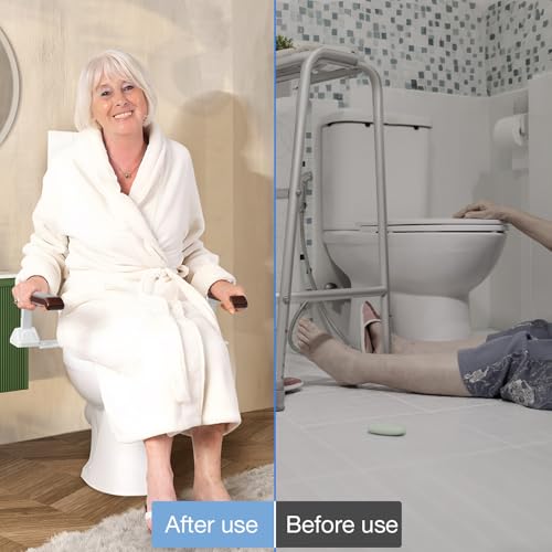 Toilet Safety Rails for Seniors（520lbs (206.4 Ounce)