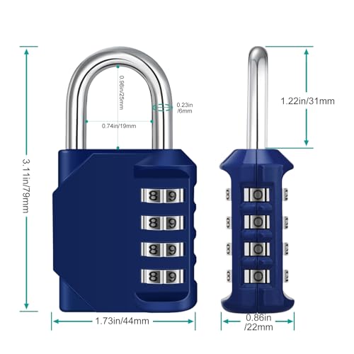 Combination Lock 2 Pack