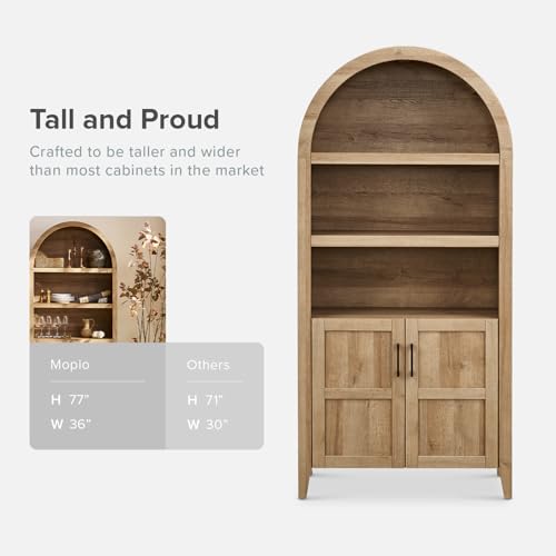 Lauren 77.4" Tall Arched Cabinet