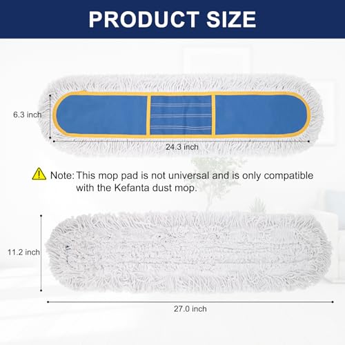 24" Commercial Dust Mop Replacement Heads - Bel Marant