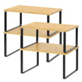 Bamboo Cabinet Organizer Shelf (4 Count)