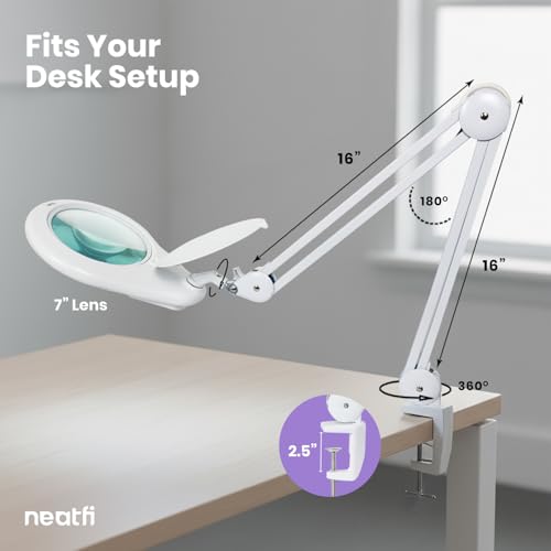 Elite XL HD Super LED Magnifying Lamp with Clamp