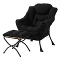 Modern Lazy Chair with Ottoman