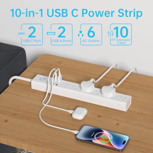 Power Strip Surge Protector with USB