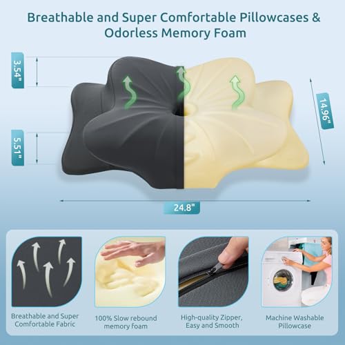 Cervical Pillow for Neck and Shoulder Pain Relief