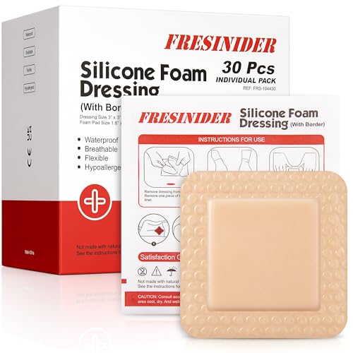 Silicone Foam Dressing 3" x 3" (30 Count)