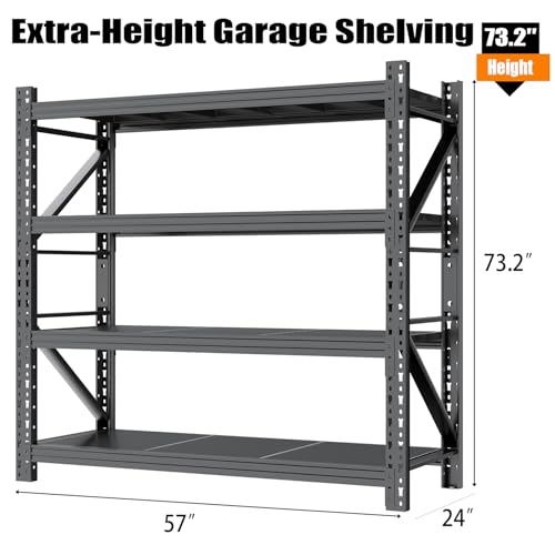 3 Sets Garage Shelves Heavy Duty 73" H*57" W*23.6" D