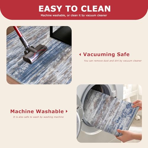 Modern Abstract Hallway Runner Rug (16 Sq Ft)