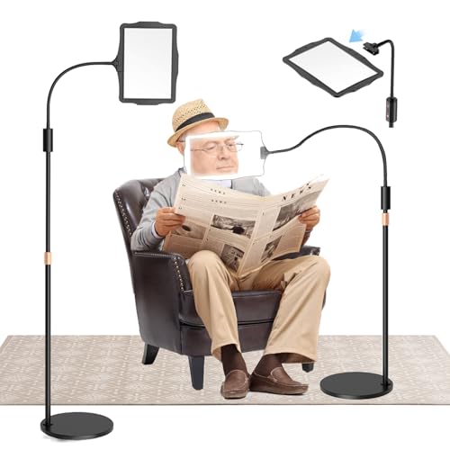 Floor Magnifying Glass with Light and Stand