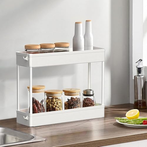 2 piece Set Slim Storage Cart 3 Tier (2 Count)